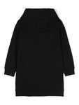 Hooded dress with embossed logo by Fendi Kids brand