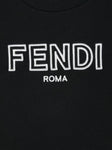 T-shirt with embroidered logo of the brand FENDI Kids