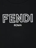 T-shirt with embroidered logo of the brand FENDI Kids