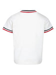 White T-shirt with MONCLER brand logo print