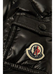 Chaqueta  negra capitonada con parche del logo y capucha MONCLER