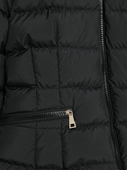 Plumífero negro con capucha Boedette de la marca MONCLER para niña