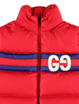 Chaleco acolchado con logo GUCCI bordado de la marca Gucci kids