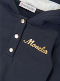 Sweatshirt style dress with logo print Moncler