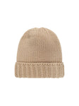 Gorro beige estampado con logo MONCLER