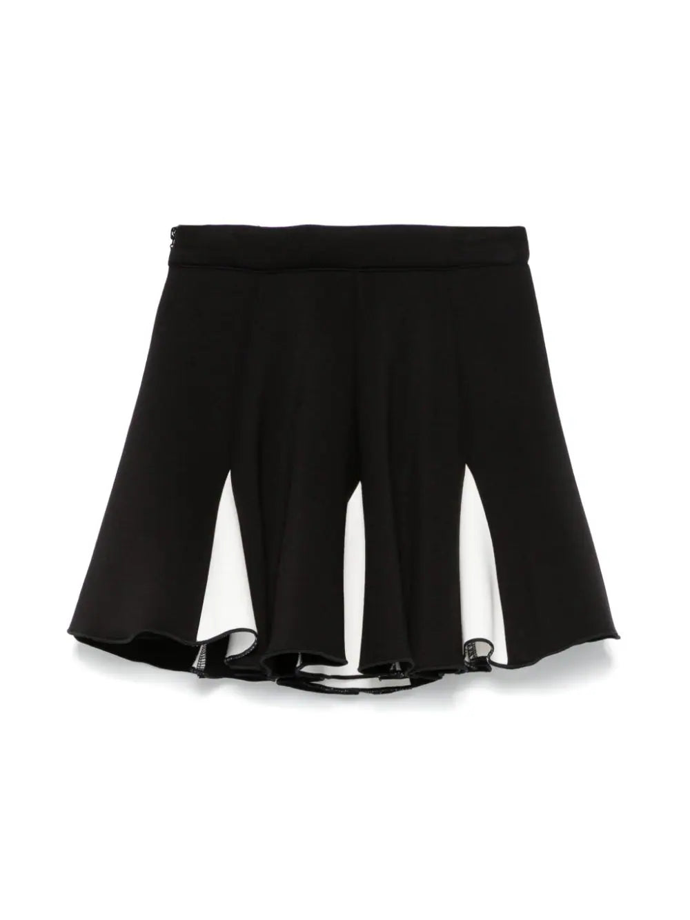 TWINSET two-tone black scuba style skirt