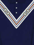 Polo con logo estampado de la marca Gucci kids