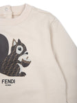 Sweatshirt with graphic print of the brand Fendi Kids