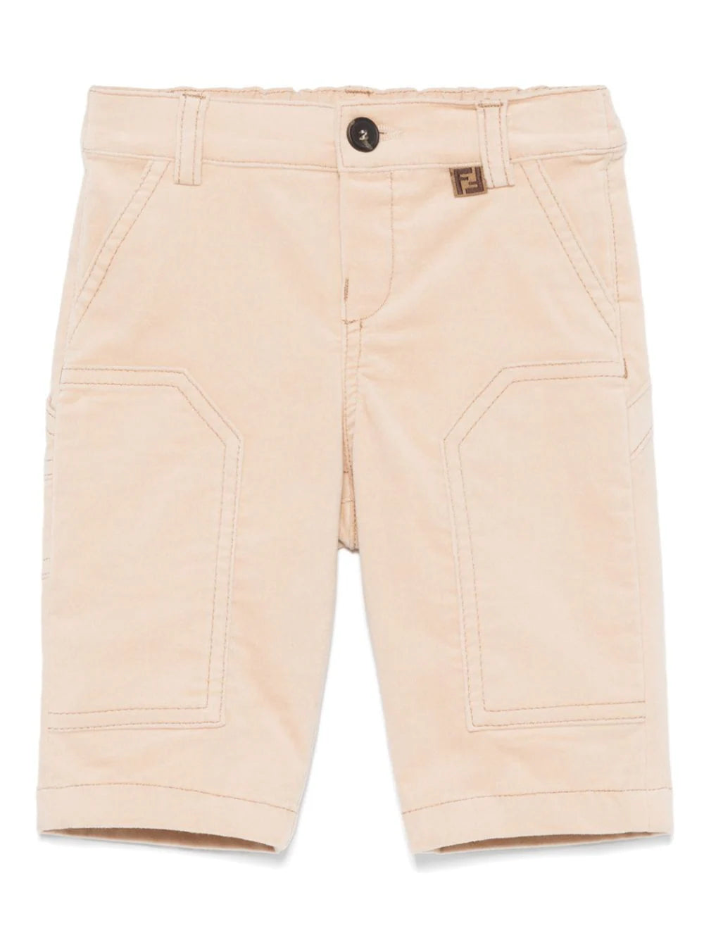 Shorts beige para bebé niño de la marca Fendi Kids