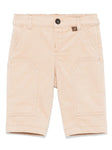 Beige baby shorts by Fendi Kids brand