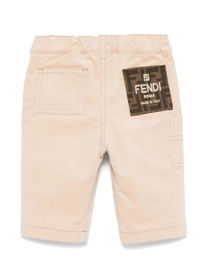 Shorts beige para bebé niño de la marca Fendi Kids