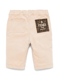 Beige baby shorts by Fendi Kids brand