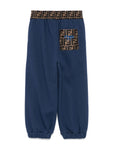 Tracksuit bottoms with FF logo print Fendi Kids