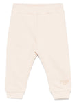 Pantalón de chándal beige  con logo FENDI bordado de la marca Fendi Kids