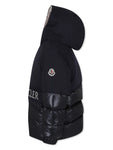 Chamarra capitonada con parche del logo MONCLER