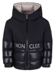 Chamarra capitonada con parche del logo MONCLER