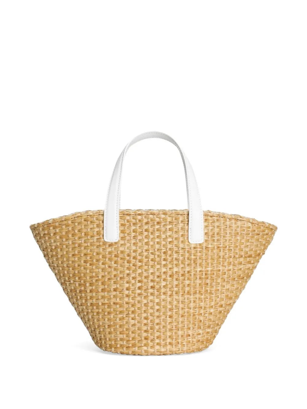 Bolso con logotipo DG metálico y mariposas bordadas en rafia para niña