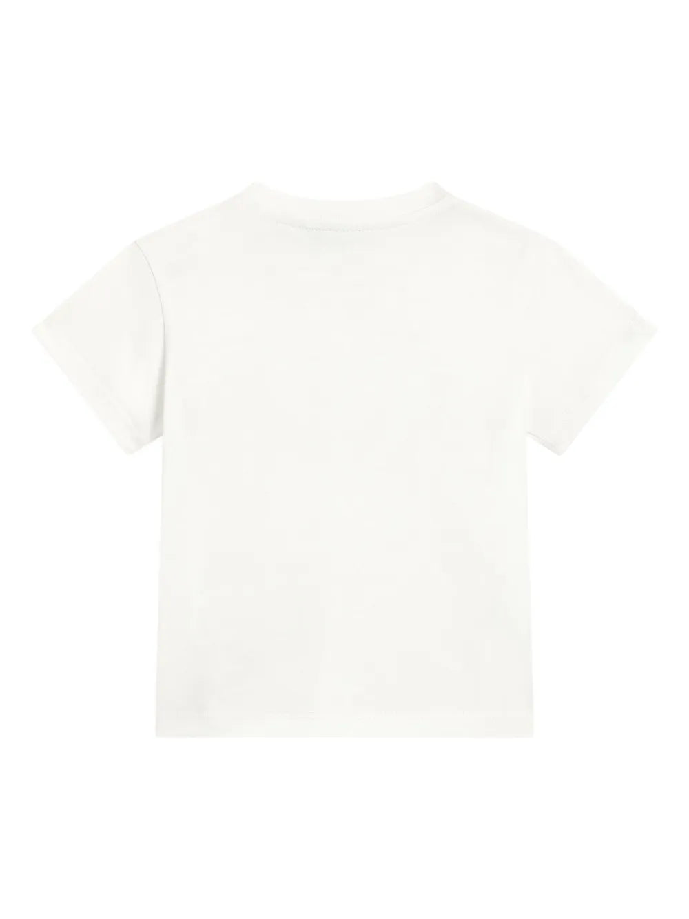 Camiseta de algodón blanca con logotipo DG estampado para bebé niña