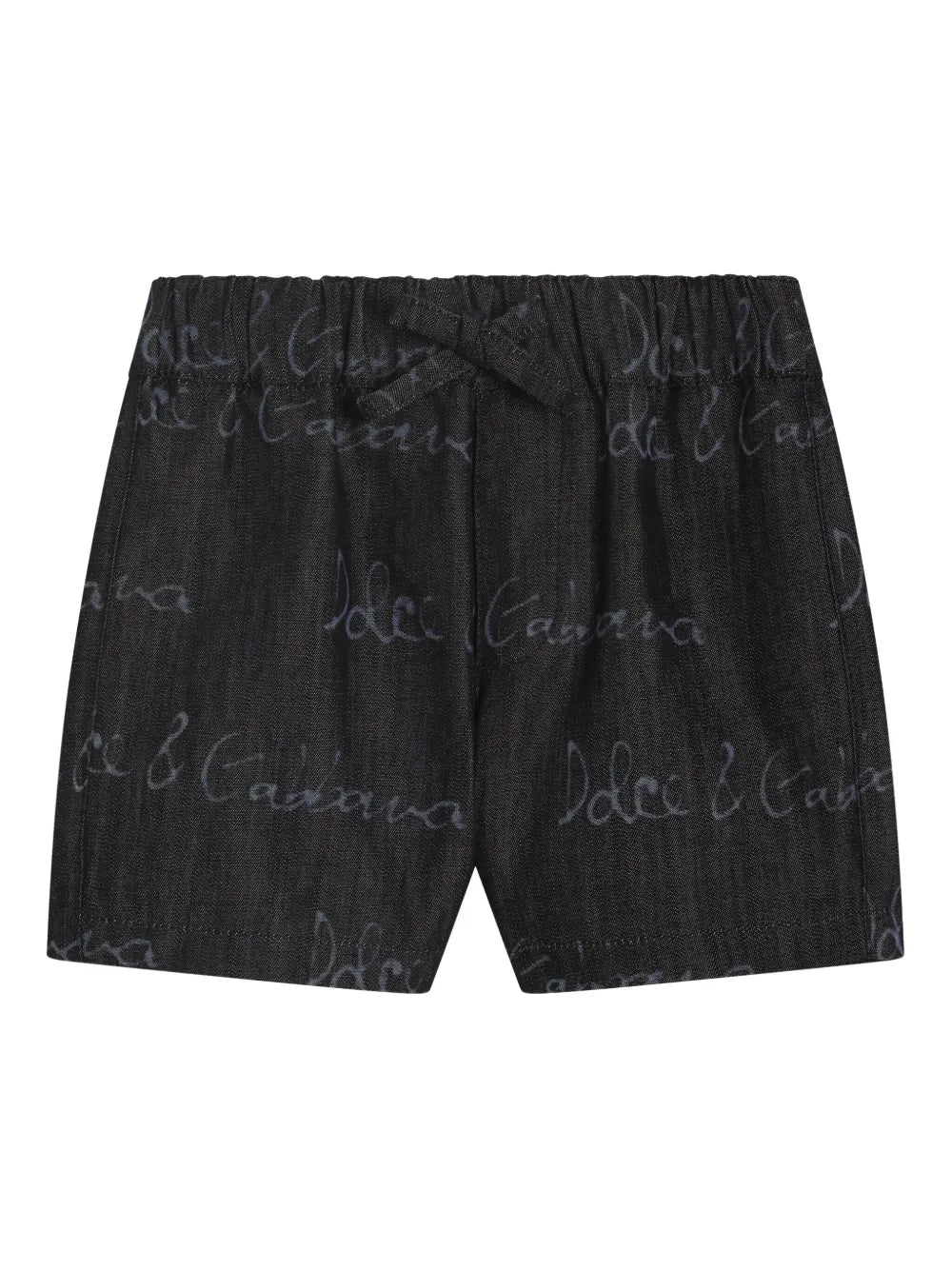 Bermudas de denim de algodón con logotipo DG a láser para bebé niño