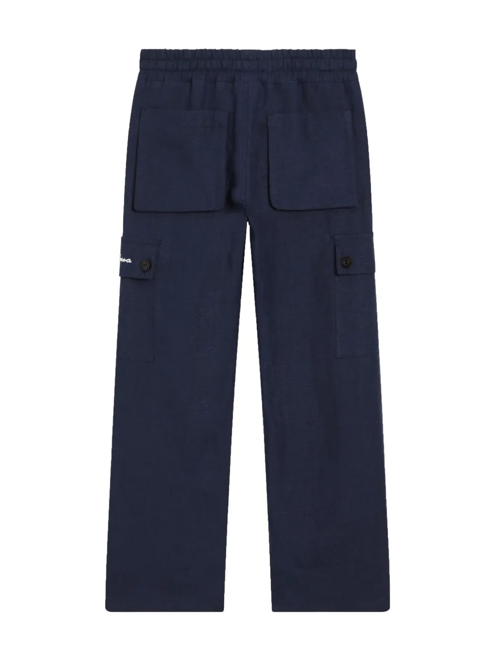 Pantalón cargo de lino azul para niño