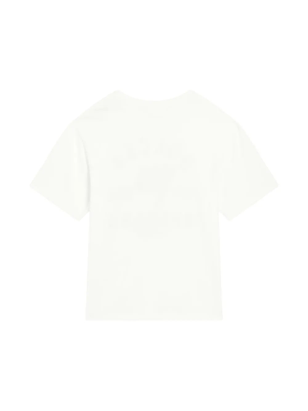 Camiseta de algodón blanca con logotipo para niño