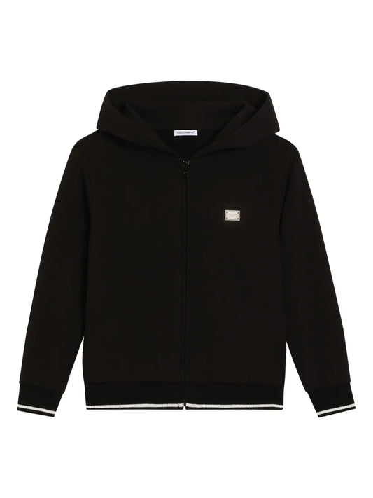 Sudadera negra con capucha Dolce & Gabbana para niño