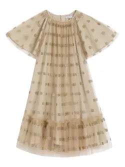 Vestido de tul dorado Dolce&Gabbana para niña