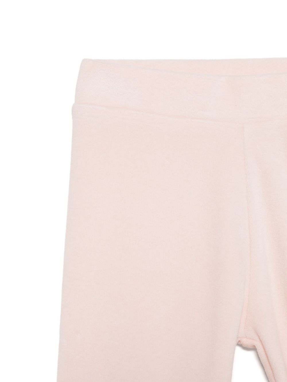 Chándal rosa de chenilla con capucha y  logo bordado MONCLER para niña