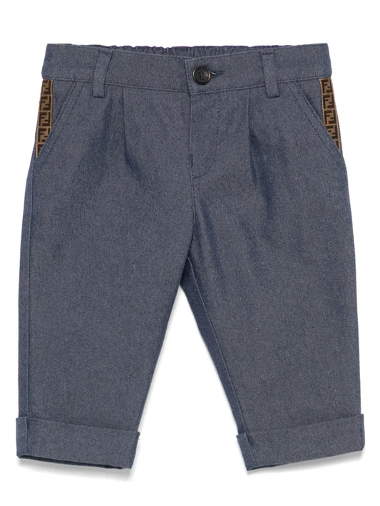 Pantalón de denim azul para niño de la marca Fendi Kids