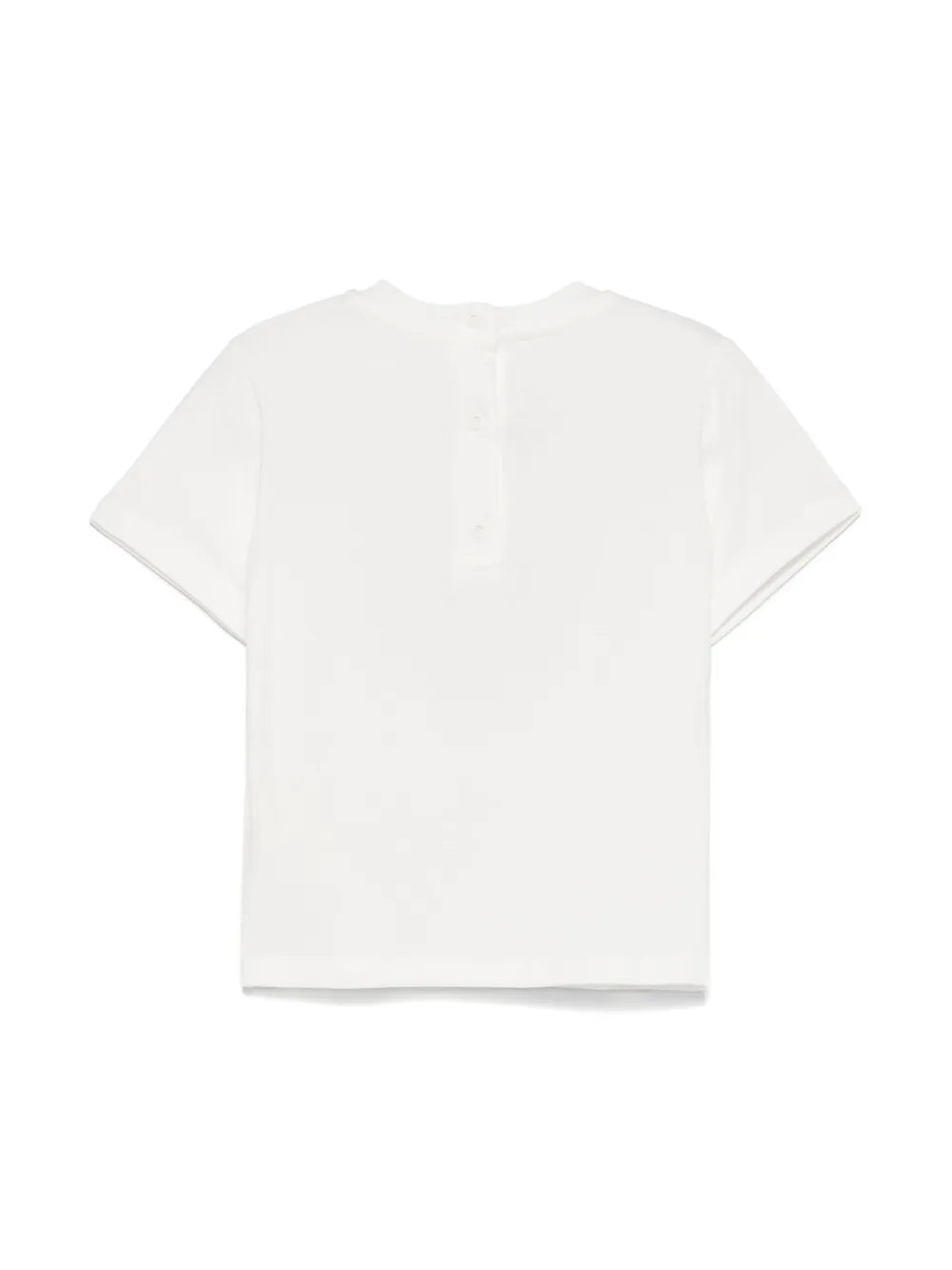 Camiseta para bebé con logo bordado FENDI y osito de la marca Fendi Kids