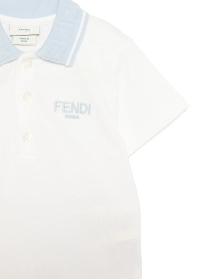 Polo para bebé nino de piqué de la marca Fendi Kids