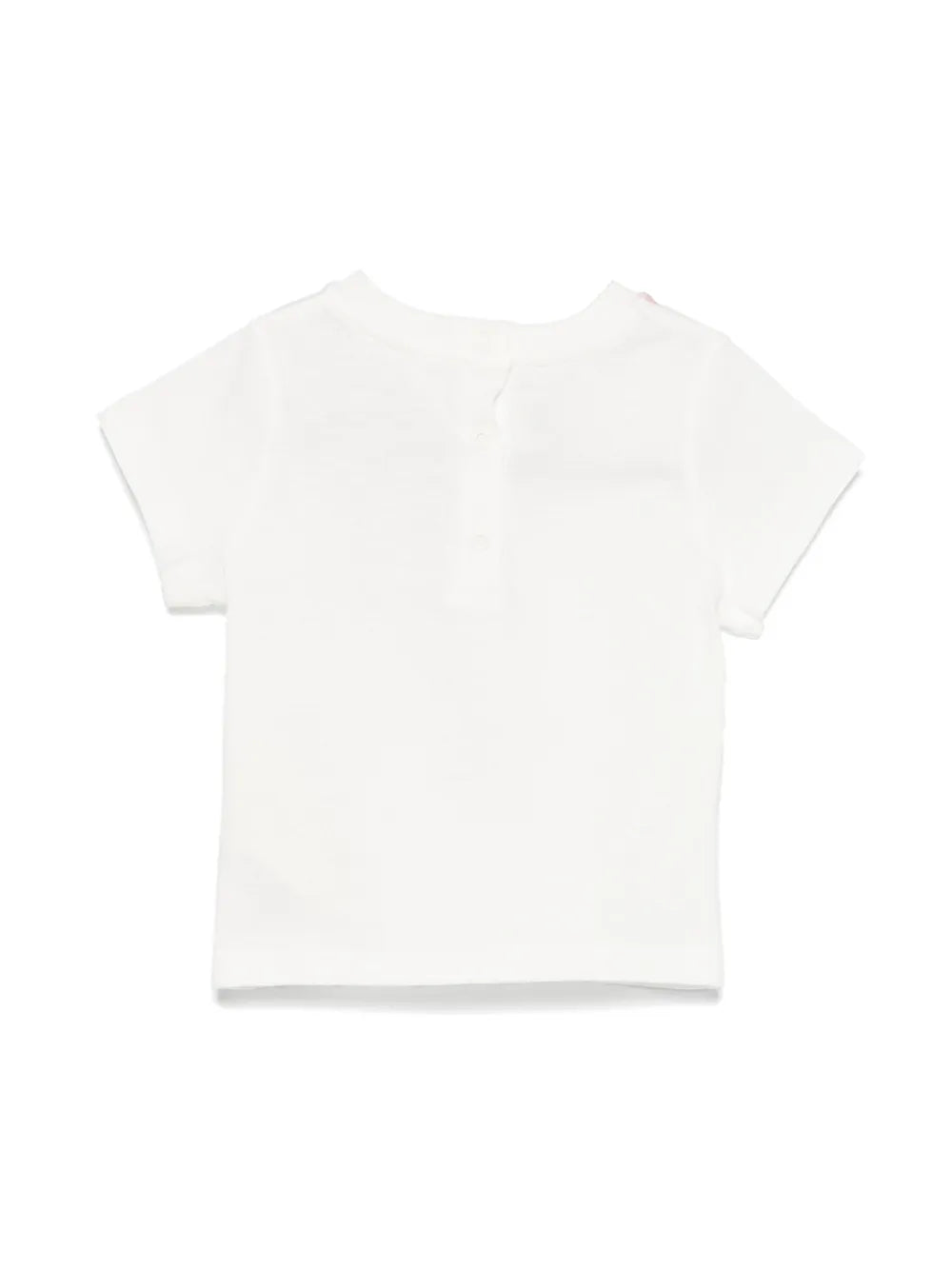 Camiseta para bebé niña de punto blanca con estampado Fendi Kids
