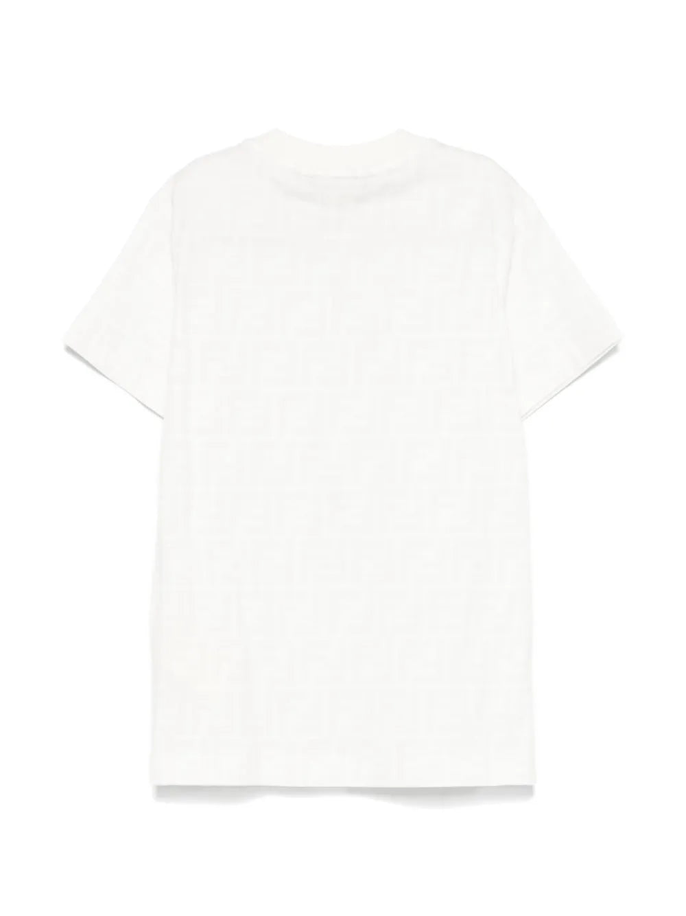 Camiseta júnior de punto con logo FF de la marca FENDI para niño