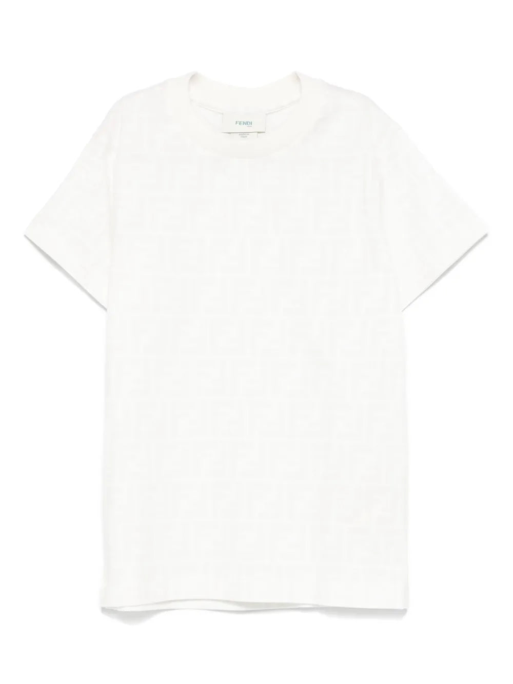 Camiseta júnior de punto con logo FF de la marca FENDI para niño