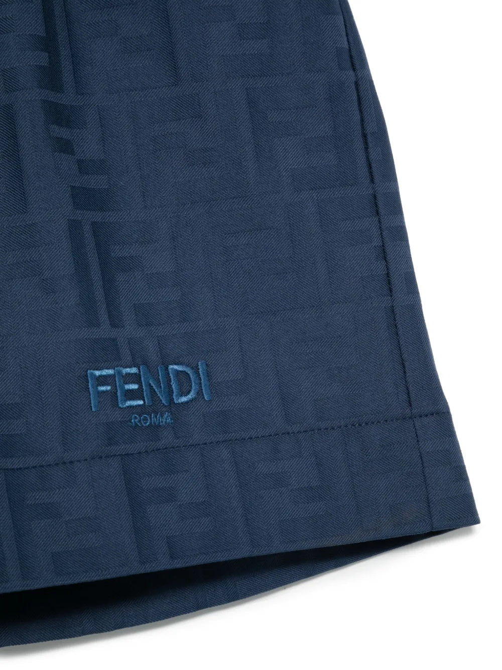 Bermuda de algodón azul Fendi para niño