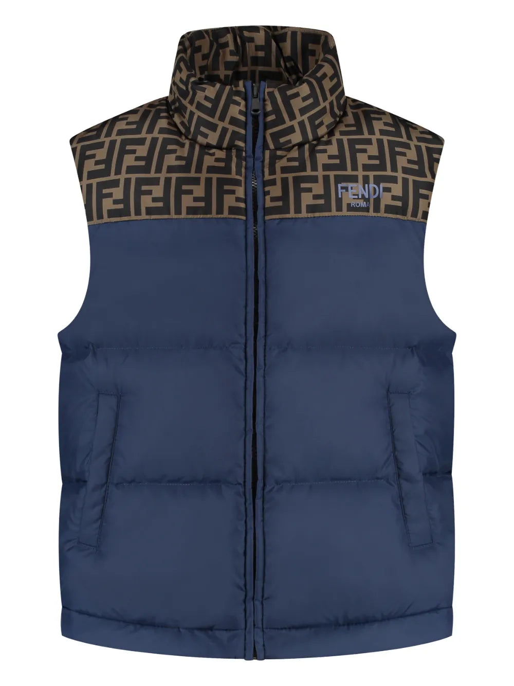 Chaleco acolchado júnior para niño de nylon de la marca Fendi