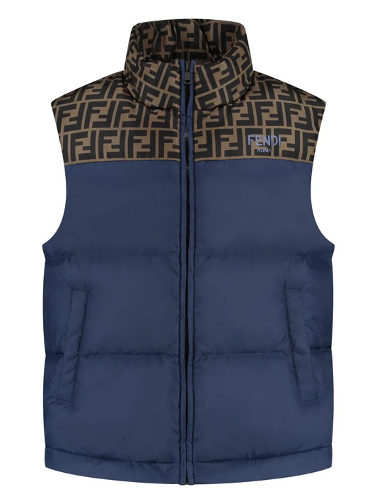 Chaleco acolchado júnior para niño de nylon de la marca Fendi