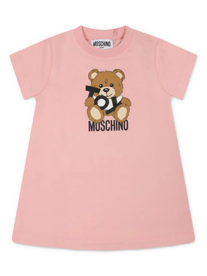 Vestido para bebé niña de peluche  rosa Teddy Bear MOSCHINO