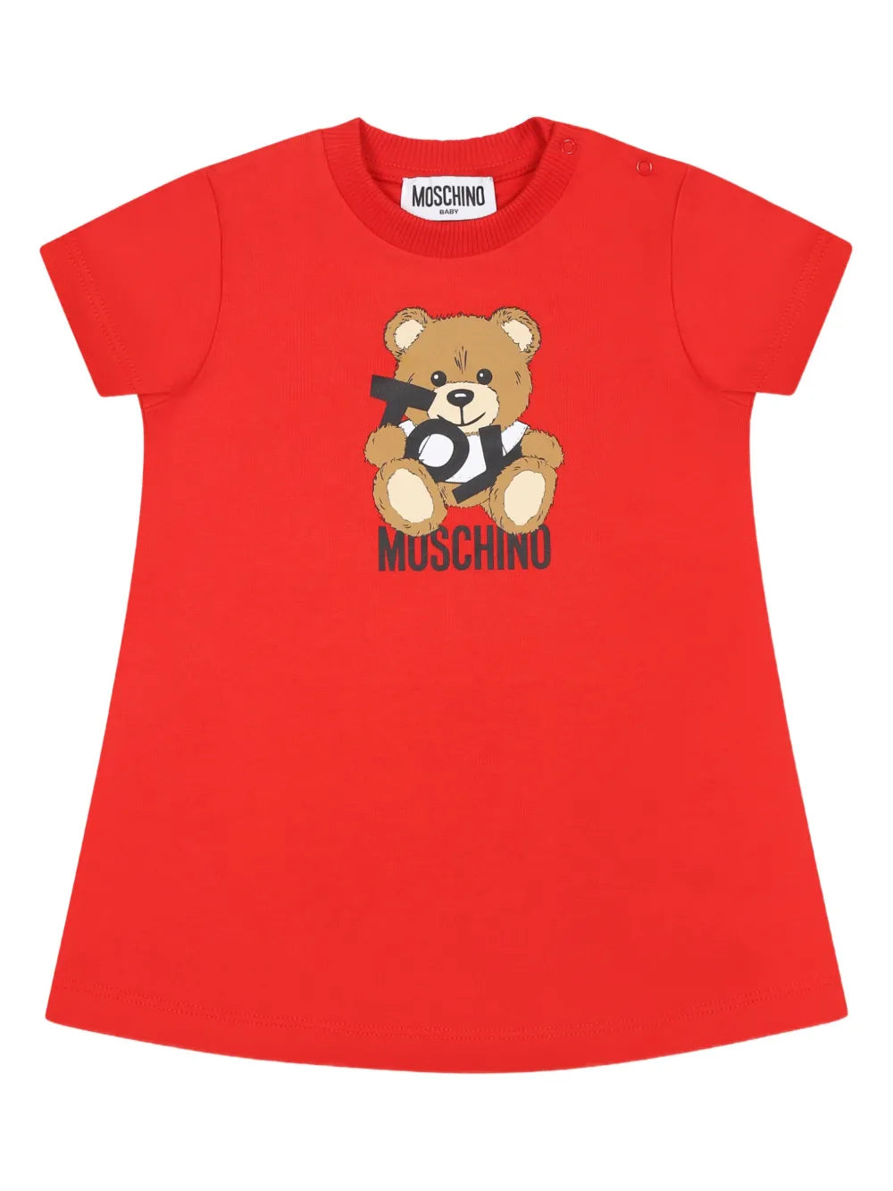 Vestido para bebé niña de peluche  rojo Teddy Bear MOSCHINO
