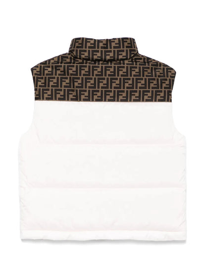 Chaleco acolchado júnior para niña de nylon de la marca Fendi