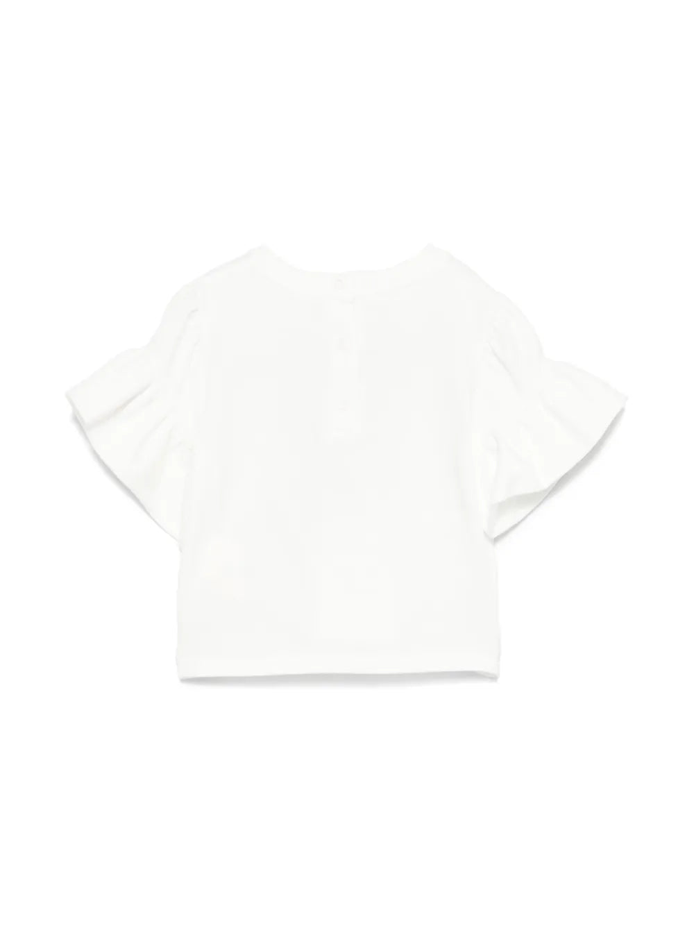 Camiseta blanca para bebé niña de la marca Fendi Kids