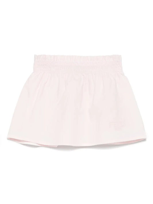 Falda para bebé niña de popelina rosa Fendi Kids