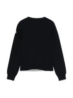 Cardigan de algodón acolchado azul para niña MONCLER