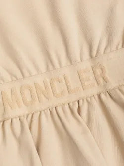 Vestido de algodón beige MONCLER para niña