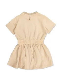 Vestido de algodón beige MONCLER para niña