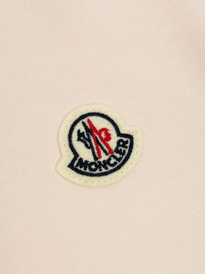 Vestido de algodón rosa MONCLER para bebé niña