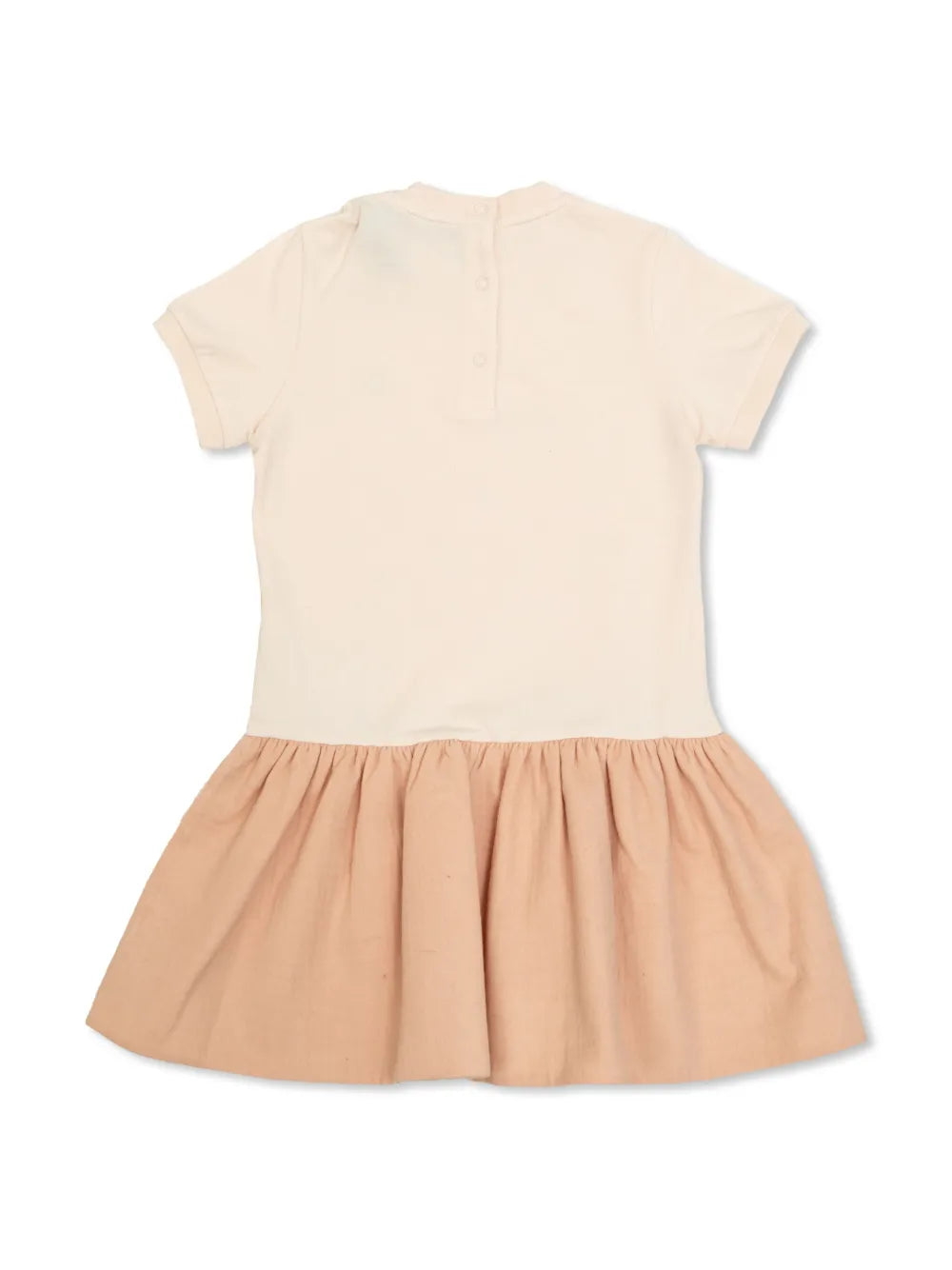 Vestido de algodón rosa MONCLER para bebé niña