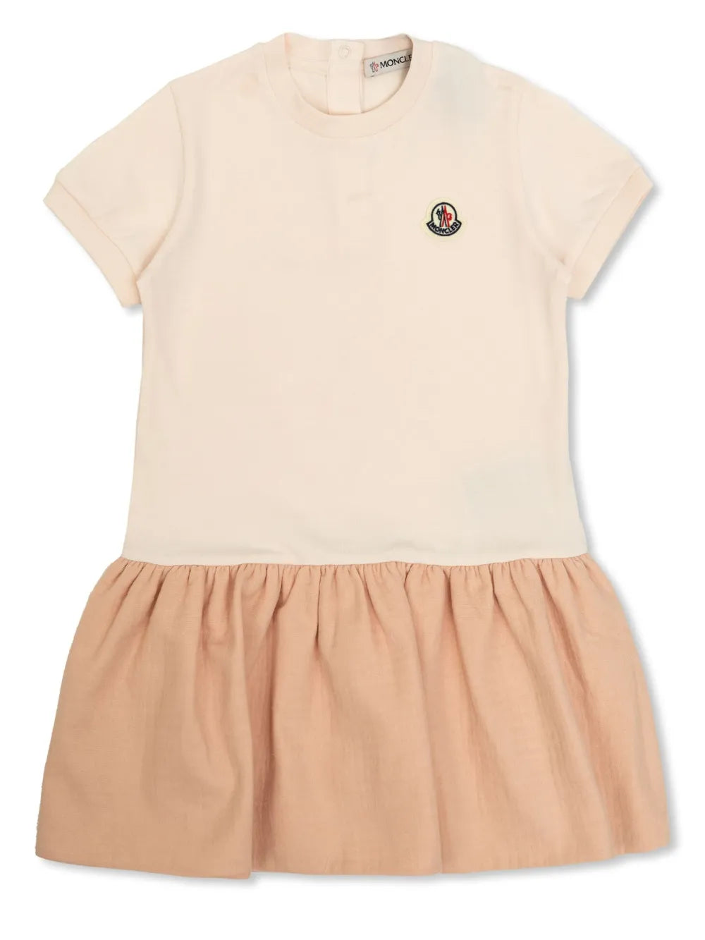 Vestido de algodón rosa MONCLER para bebé niña