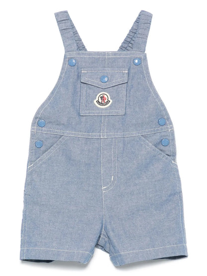 Peto de algodón azul  MONCLER para bebé niño