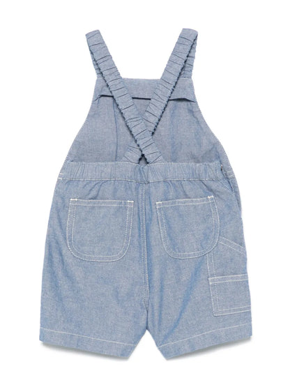 Peto de algodón azul  MONCLER para bebé niño